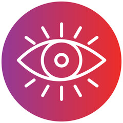 Eye Witness Line Icon Style