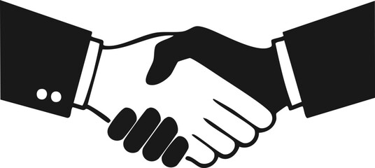 Business Collaboration Silhouette Black and White

