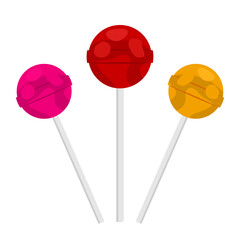 Vector illustration of a lollipop