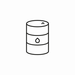 oil barrel droplet icon sign vector