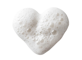 Obraz premium soap foam heart on transparent background