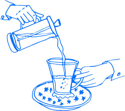 French Press clip art preview