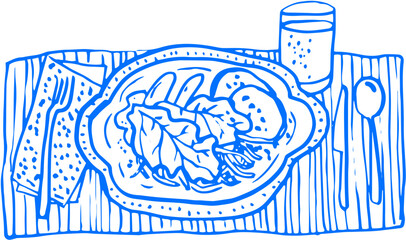 A spoon scooping something from a bowl