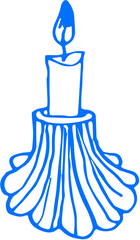 Another leafy candle — enriching the cozy visual rhythm