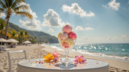 Ice cream on the beach