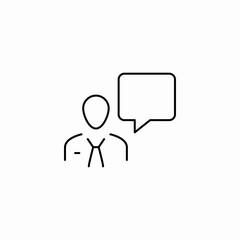 person chat bubble icon sign vector