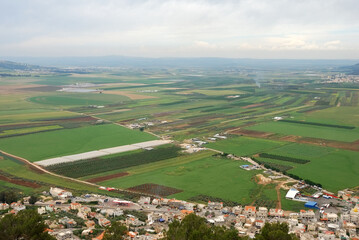 Vistas desde el Monte Tabor, Israel