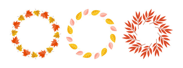 Colorful Autumn Leaf Wreaths Designed Perfectly for Seasonal Home Decor and Celebration