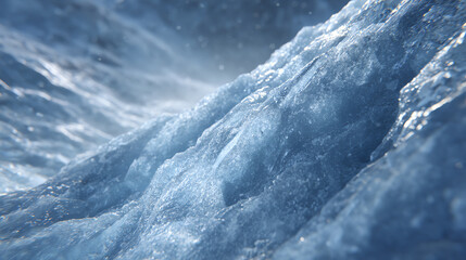 Obraz premium A stunning close-up view of flowing water, showcasing the beauty and movement of nature's liquid element.