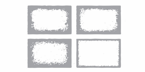 Grunge frame border texture on isolate background. Old grunge frame with dust texture.  Texture black frame old grunge square frame.