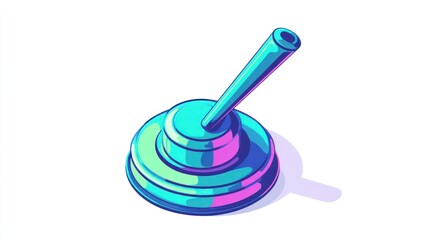 Colorful abstract device illustration