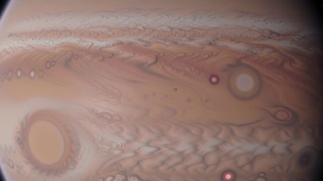 Jupiter's swirling atmosphere offers a stunning cosmic view of planetary science and exploration