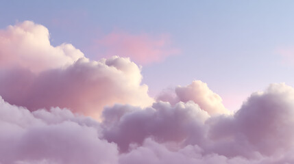 Soft clouds in a pastel sky create a serene atmosphere, evoking peace and tranquility for nature lovers and dreamers.