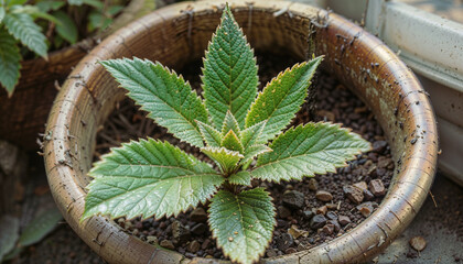 green plant in a pot