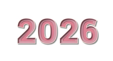 Futuristic 2026 celebration banner with glossy 3D numbers, sparkling effects, and abstract fluid art on a purple background.