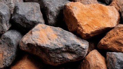 Close-Up View of Smooth Textured Natural Rock Formation Background