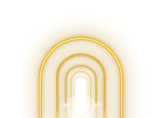 Obraz premium Golden Neon Arch