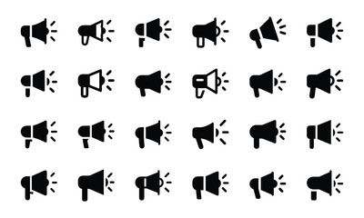  Collection of Glowing Digital Marketing, Communication, and Business Icons