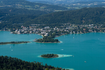 Fototapeta premium Panorama Pörtschach am Wörther See, Austria