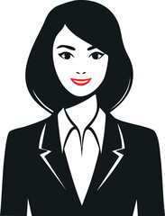 Corporate Leader in Formal Suit Silhouette Vector

