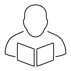 Obraz premium learn icon on white background, vector illustration.