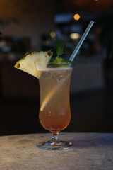 Sex on the beach cocktail