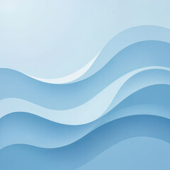 Fototapeta premium light blue abstract layered wave background