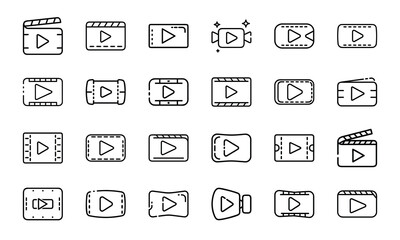  Collection of Glowing Digital Marketing, Communication, and Business Icons