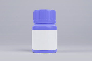 Pill Bottle Mockup design template for Pharmaceutical Packaging