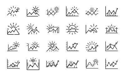  Collection of Glowing Digital Marketing, Communication, and Business Icons