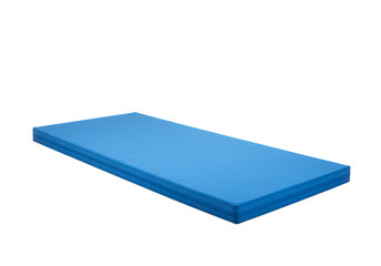 Light Blue Foam Mattress Pad Perforated for Ventilation on transparent background