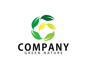 nature leave logo creative design concept growth leaf