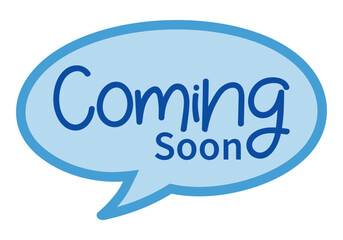 coming soon lettering. vector illustration