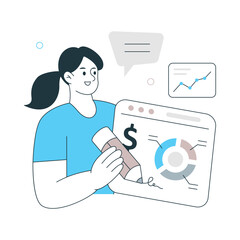 Competitive Analysis Vector Illustration. EPS 10 File