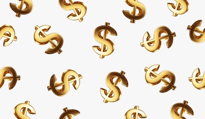 Dollar currency seamless pattern background