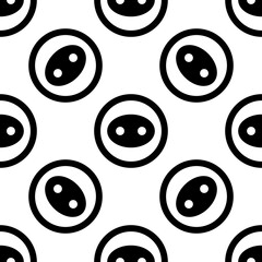 Clothing Button Icon Seamless Pattern