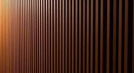 Warm sunlight illuminates vertical wooden slats creating a textured abstract background pattern