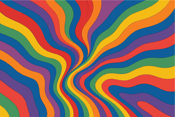 Colorful and Abstract Wavy Patterns Modern and Retro Designs