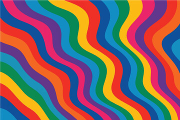 Colorful and Abstract Wavy Patterns Modern and Retro Designs