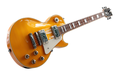 Rock concert performance featuring electric guitar city arena music event night action isolated on transparent background, png