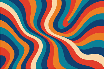 Colorful and Abstract Wavy Patterns Modern and Retro Designs