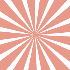  Retro Sunburst Pattern Featuring Soft Peach and White Rays Concentrating Towards the Center.  new, trendy, 2025, unique,