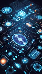 futuristic digital interface