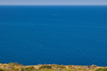 View of the Mediterranean Sea from Sant Antoni cape viewpoint