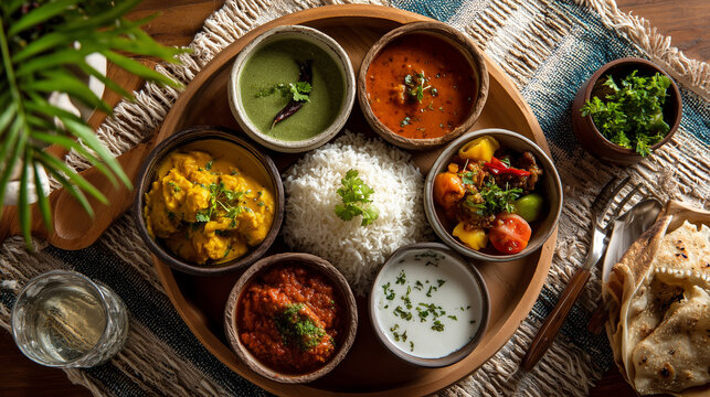  Independence Day themed Indian thali with tricolor food arrangement.
