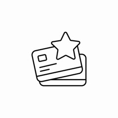 loyalty card star icon sign vector