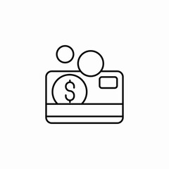 money credit card icon sign vector