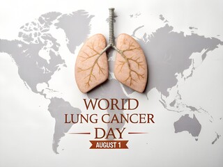 World lung cancer day design illustration, World Lung Cancer Day illustration isolated background