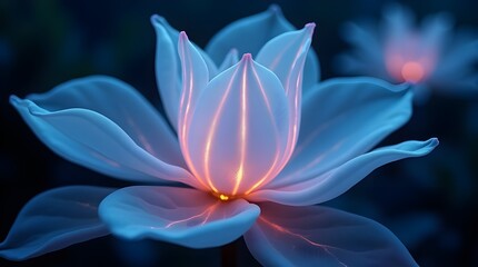 pink and yellow flower , Softly Radiant Silk Fantasy Flora