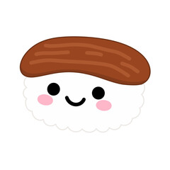Cute Kawaii Unagi Nigiri Sushi Character